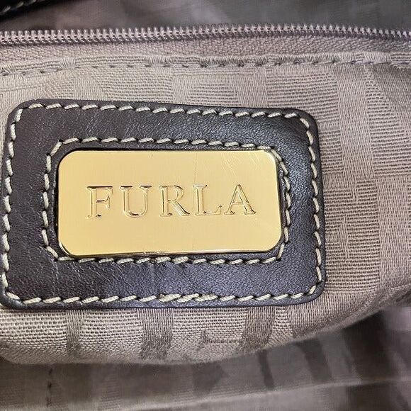 Furla Canvas Leather Tote Bag - Picture 4 of 9